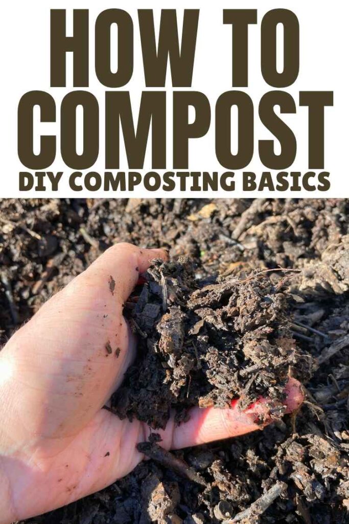 photo of a hand holding some compost