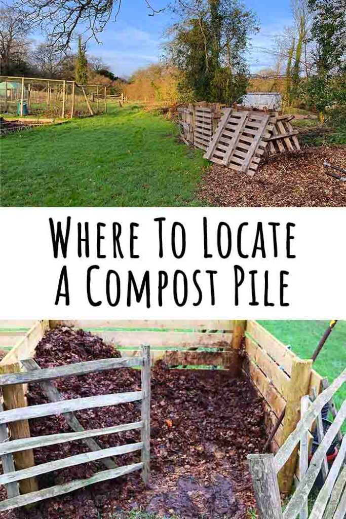 where to locate a compost pile pin image
