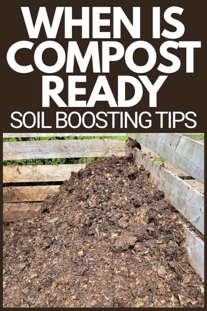 photo of a compost pile that's almost ready