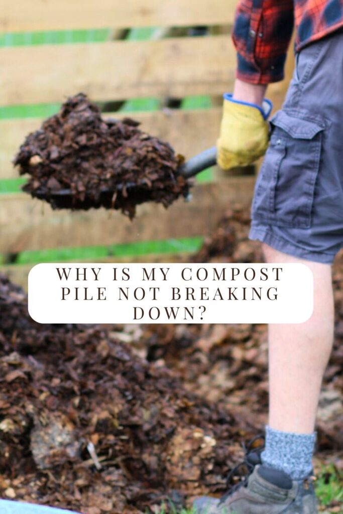 why is my compost pile not breaking down pin