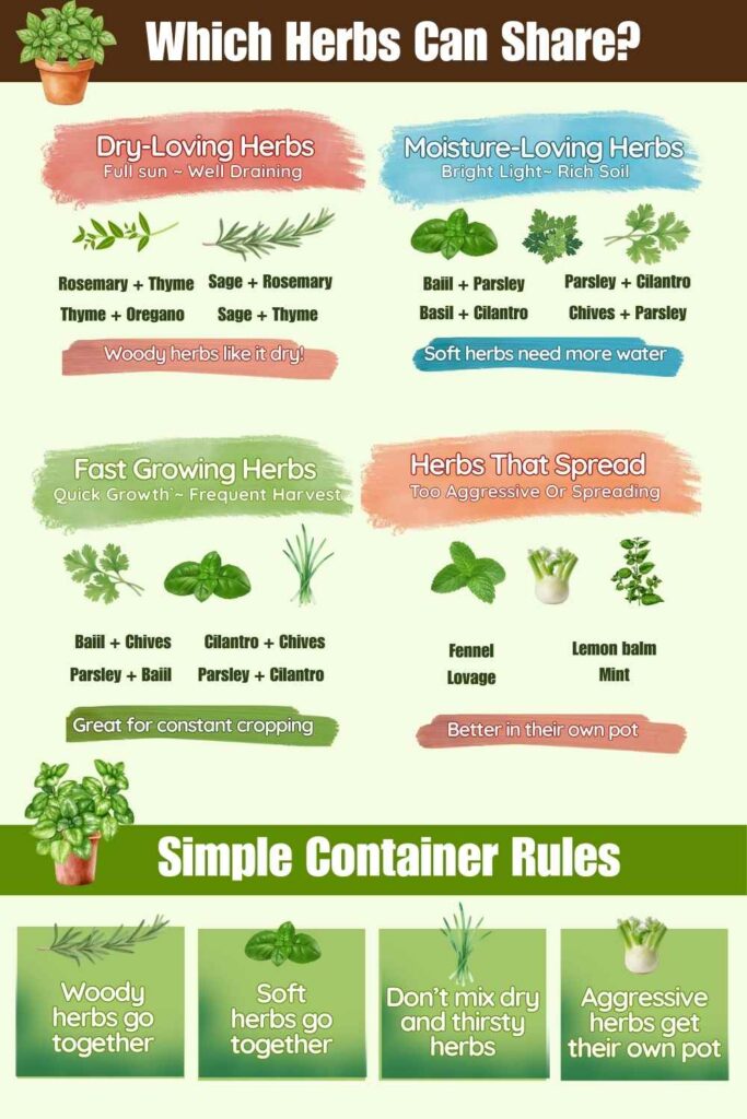 herb companion planting chart
